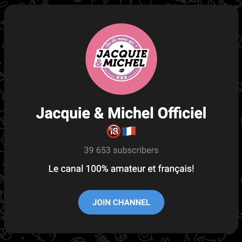 jacquie et michel's telegram group